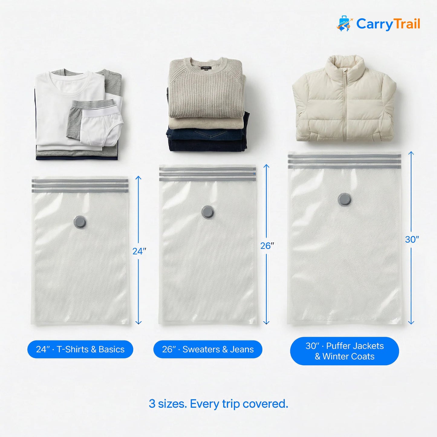 Carry Trail™ Compression Storage Bags